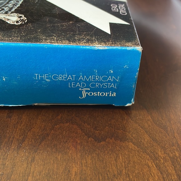 VTG Fostoria Great American Lead crystal Hostess Serving Candy Condiment Dish - Picture 11 of 12